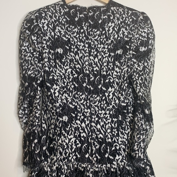 Christian Rupert Couturier Couture Embroidered Lace Drop Waist Cocktail Dress S - Picture 12 of 16